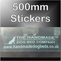 500mm x 87mm Customised Self Adhesive Advertising Stickers for Windows or Bumper for Car,Vehicle,Van-Advertise Business,Service,Club,Company,Website,URL